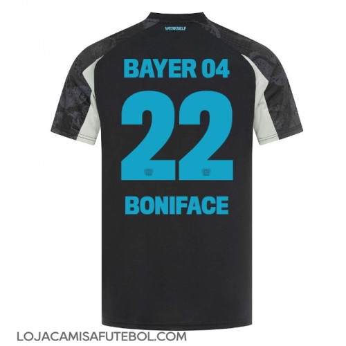 Camisa de Futebol Bayer Leverkusen Victor Boniface #22 Equipamento Alternativo 2024-25 Manga Curta